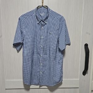 Vineyard Vines Blue and White Checkered Button Down Shirt Sz L men